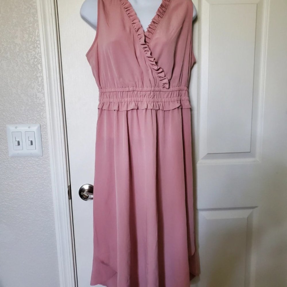 Ruffle midi dress